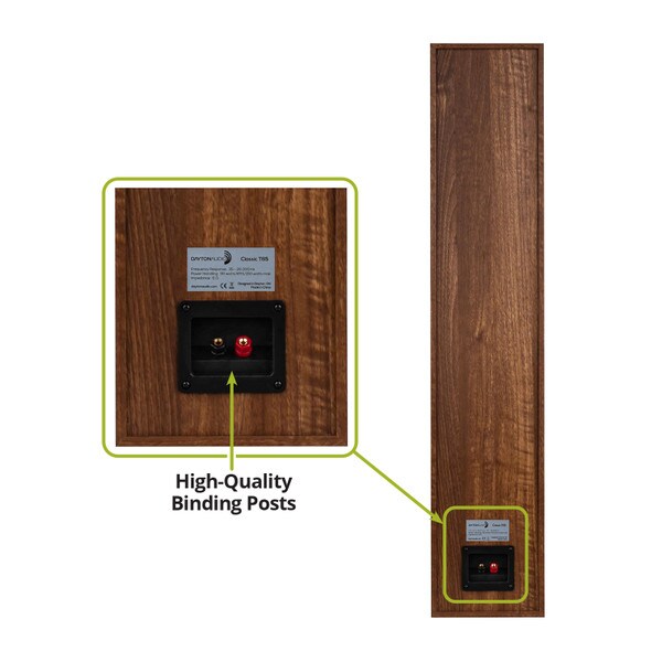 Main product image for Dayton Audio Classic T65 Floor-Standing Tower Speaker Pair Wood300-257